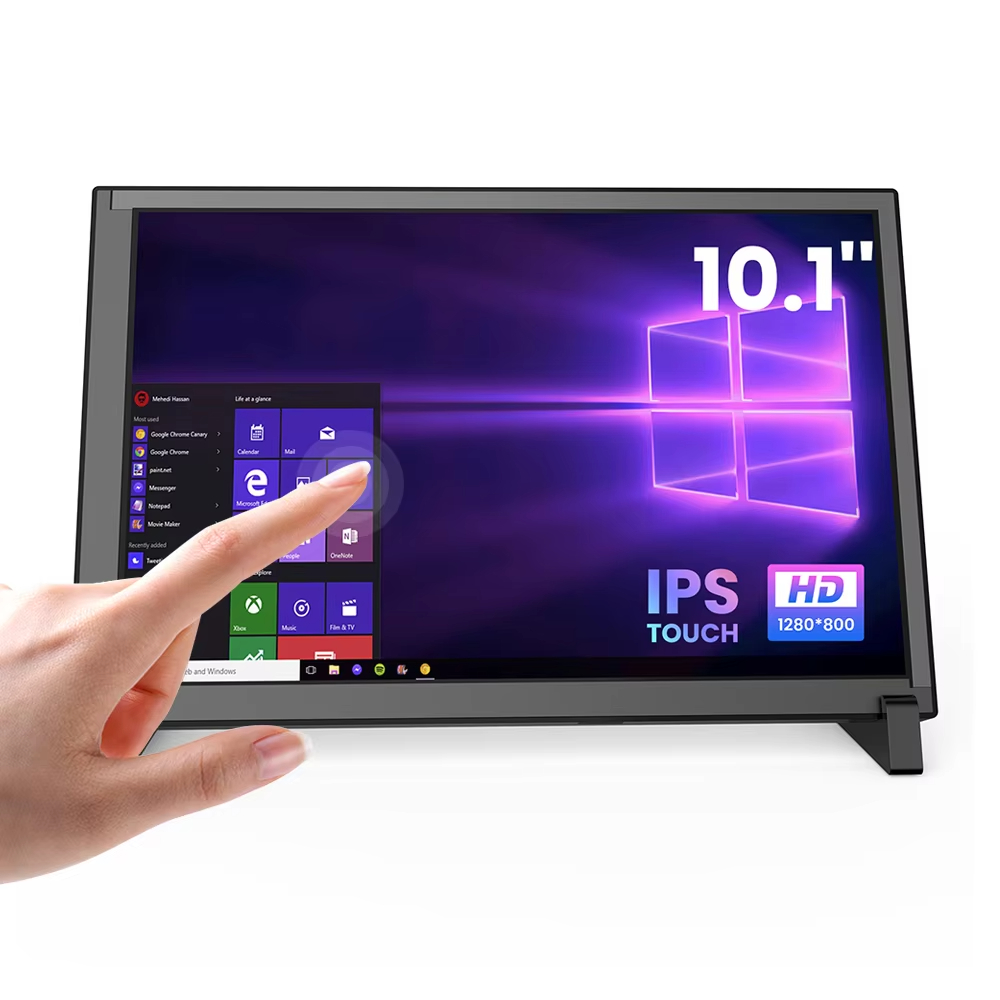 Raspberry Pi 10.1 Inch Capacitive Touch Screen Ips - Eyoyo 10.1インチ静電容量式タッチスクリーン、Raspberry Pi用LCDディスプレイ、1280x800 HD IPSスクリーン、ドライバー不要のポータブルHDMIタッチモニター、Banana Piおよびゲームコンソール対応