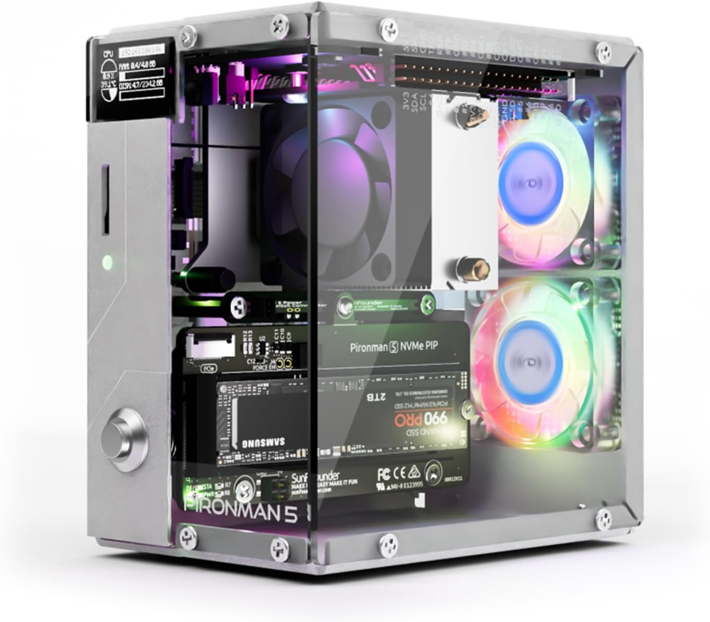 Pironman 5 NVMe M.2 SSD PCIe 2 - Raspberry Pi Ai Kit Hailo-8L のレビューと価格