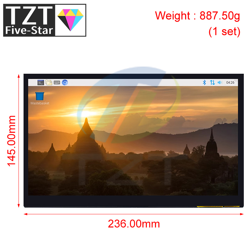 TZT 10.1 インチ HDMI 互換 LCD ディスプレ - Raspberry Pi 10.1 Inch Capacitive Touch Screen Ips のレビューと価格