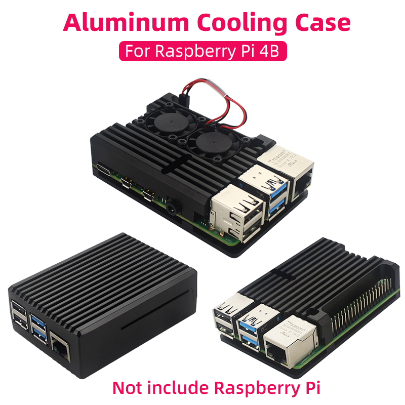 Raspberry Pi 4 モデル B 用アルミニウムケー - Raspberry Pi Water Cooling Kit のレビューと価格