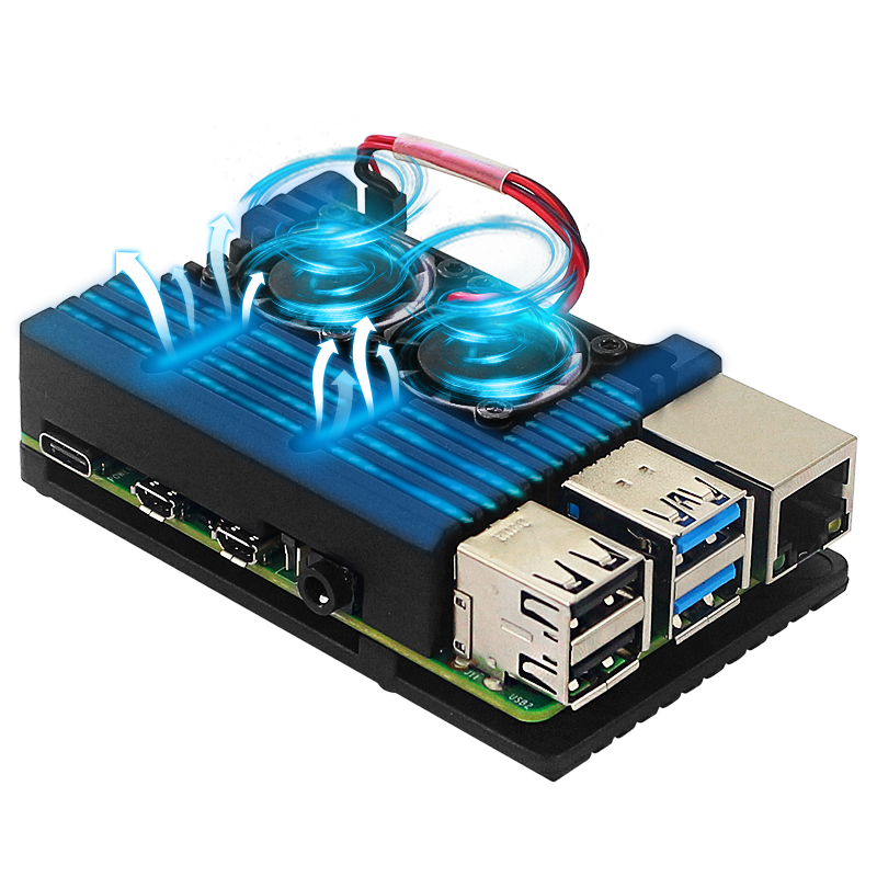 Raspberry Pi 4 モデル B 用アルミニウムケー - Raspberry Pi Water Cooling Kit のレビューと価格