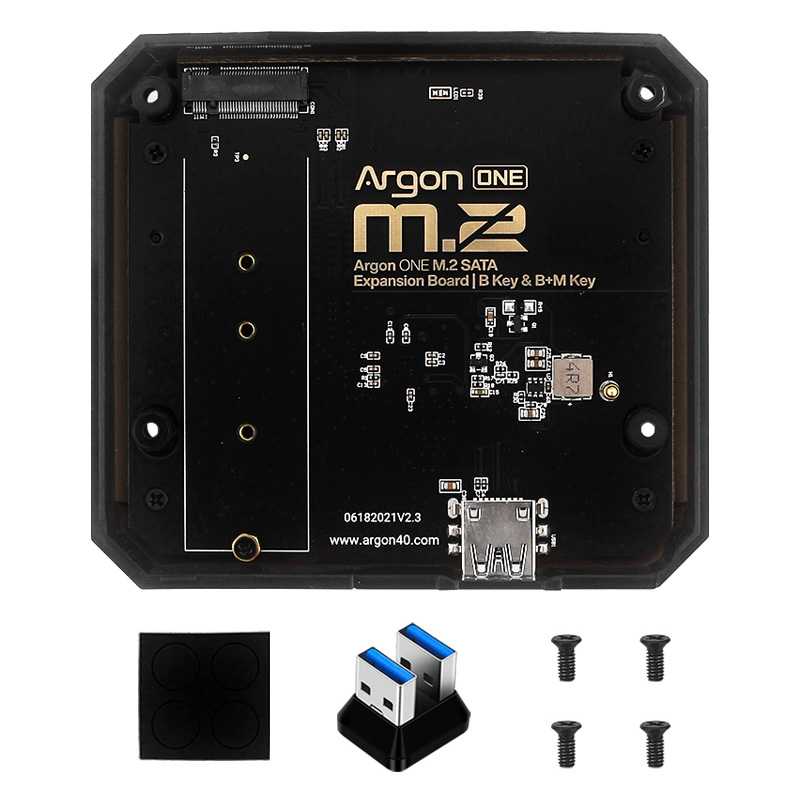 4つの拡張ボードを備えたRaspberry1のコンピューター - Argon One V3 M.2 Nvme Case のレビューと価格