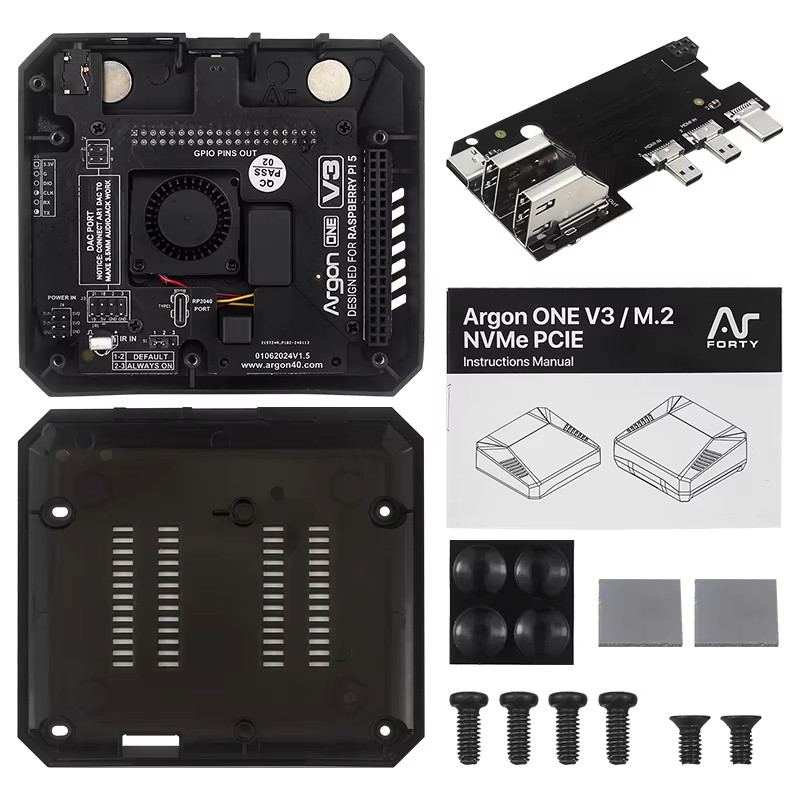 Argon ONE V3 メタルケース Raspberry  - Argon One V3 M.2 Nvme Case のレビューと価格