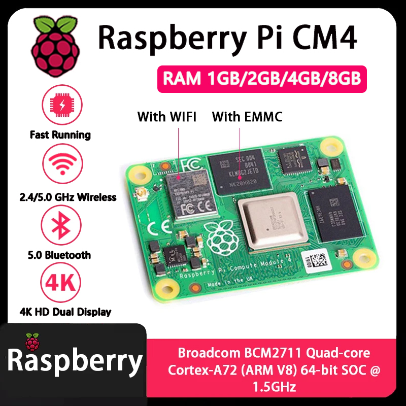 Raspberry Pi CM4 1GB/2GB/4GB/8 - Raspberry Pi Compute Module 4 8Gb 32Gb Emmc のレビューと価格