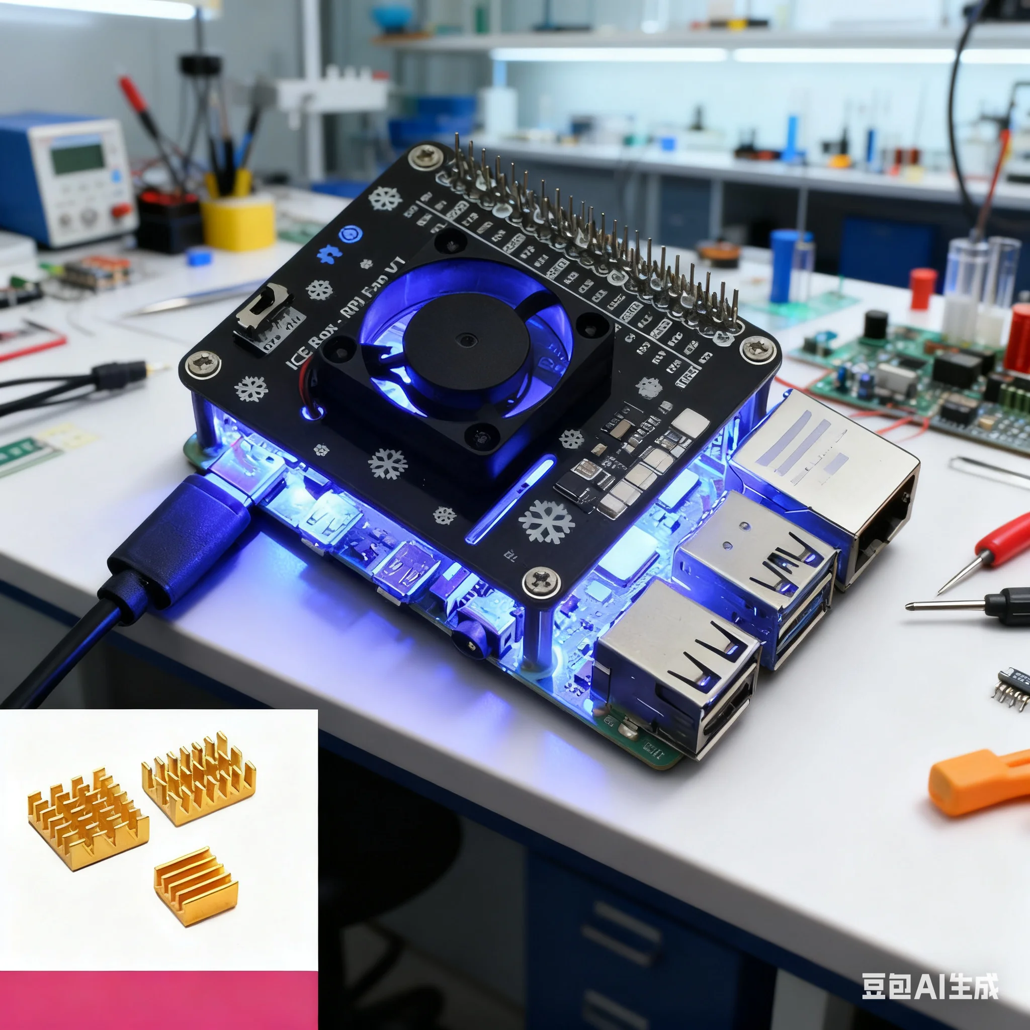 Raspberry Pi 5/4B/3B+用アクティブ冷却H - Raspberry Pi Water Cooling Kit のレビューと価格